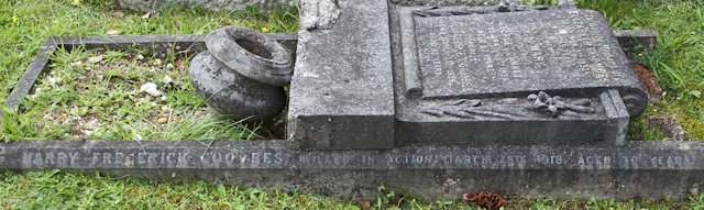 Harry is remembered on parent's grave in Epsom Cemetery Harry is remembered on parent's grave in Epsom Cemetery