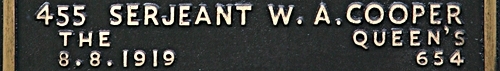 William's inscription on the CWGC memorial Epsom. William's inscription on the CWGC memorial Epsom.