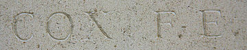 Frank's inscription on the Vis-en-Artois Memorial (Pas de Calais) memorial Frank's inscription on the Vis-en-Artois Memorial (Pas de Calais) memorial