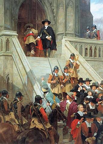 Cromwell dissolving the Long Parliament in 1653