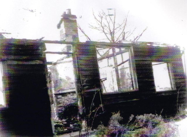 The burnt out remains of Southcot