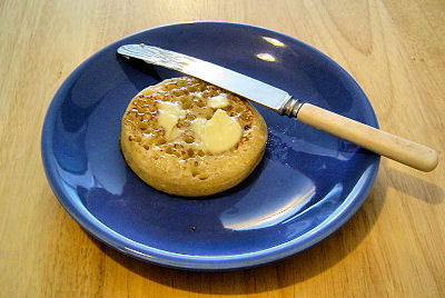 Crumpet and butter