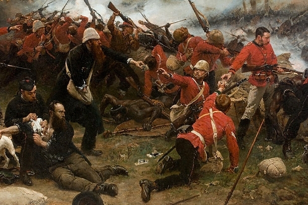 Defense Of Rorkes Drift by Alphonse-Marie-Adolphe de Neuville