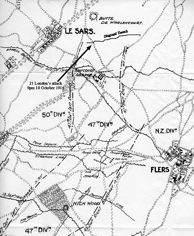 Diagonal Trench Attack - Click image to enlarge