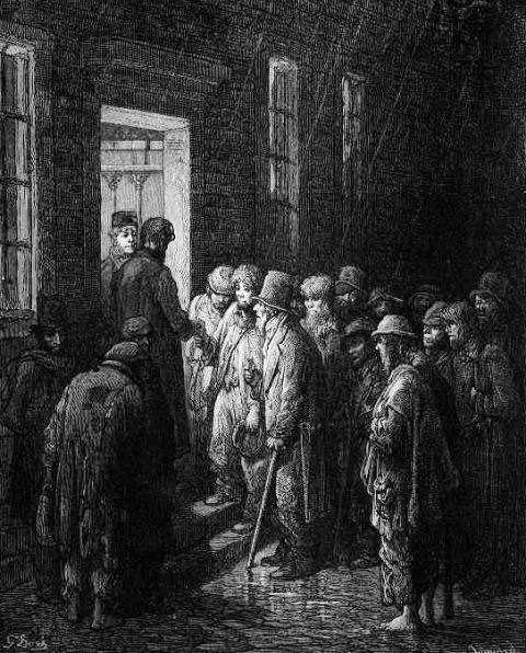 Gustave Doré - Refuge - Applying For Admittance
