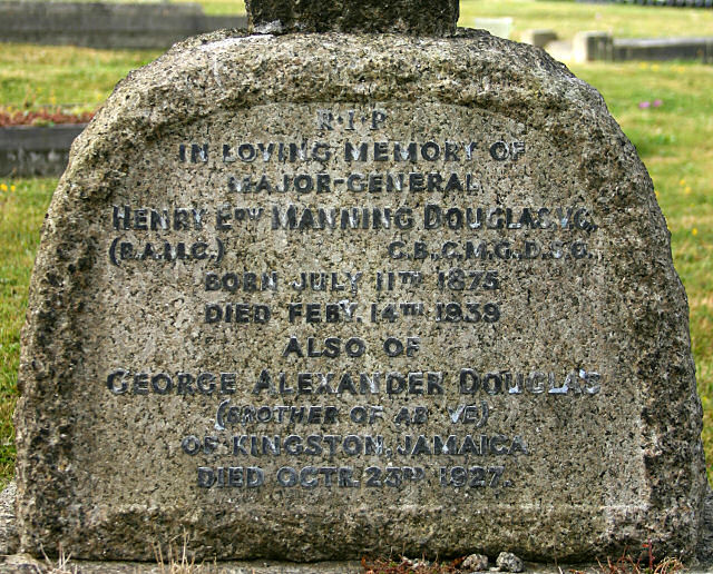 Henry's inscription in Epsom Cemetery
