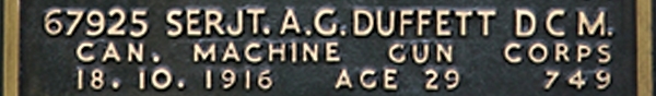 Albert's inscription on the CWGC memorial Epsom. Albert's inscription on the CWGC memorial Epsom.