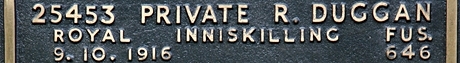 Robert's inscription on the CWGC memorial Epsom. Robert's inscription on the CWGC memorial Epsom.
