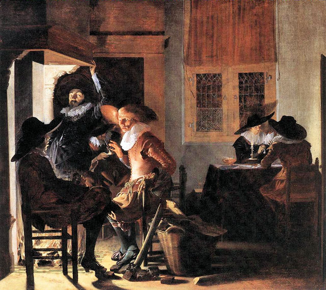 Soldiers beside a Fireplace by Duyster Willem Cornelisz