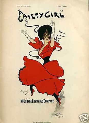 Gaiety girl poster Gaiety girl poster