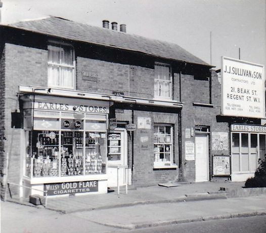 c. 1953. The shop now extended to incorporate the front room c. 1953. The shop now extended to incorporate the front room