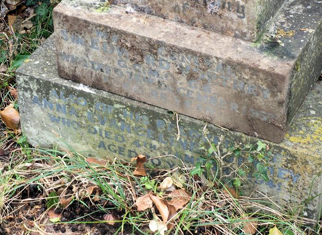 Grave of Edward and Evangeline, Epsom Cemetery.