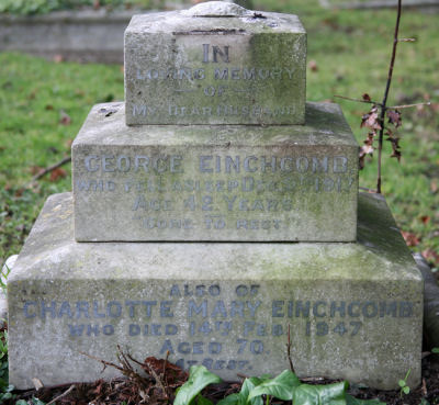 George's headstone in Ashley Road Cemetery