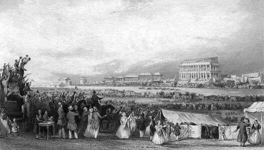 Epson races by T Allom. c1842