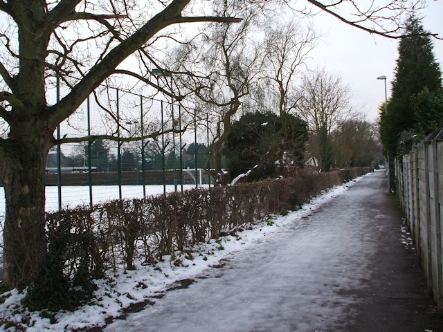Proceeding along the eastern edge of Court Recreation Ground Proceeding along the eastern edge of Court Recreation Ground