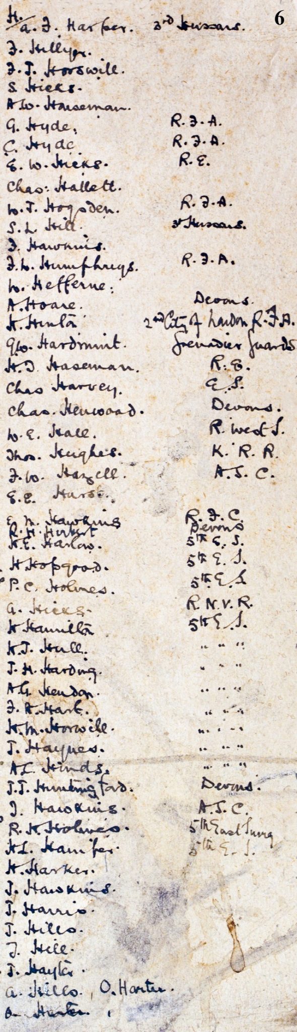 Epsom Urban District Roll of Honour - Extract 6