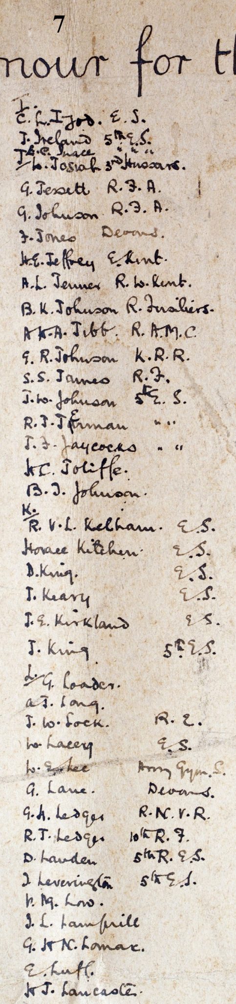 Epsom Urban District Roll of Honour - Extract 7
