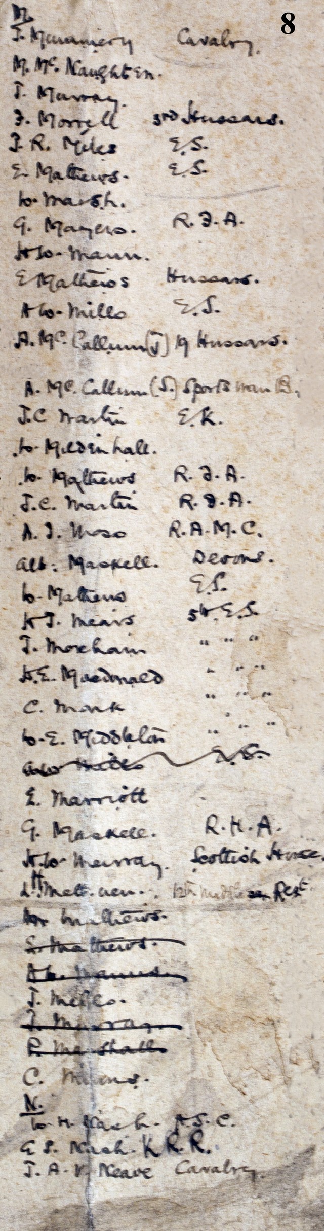 Epsom Urban District Roll of Honour - Extract 8