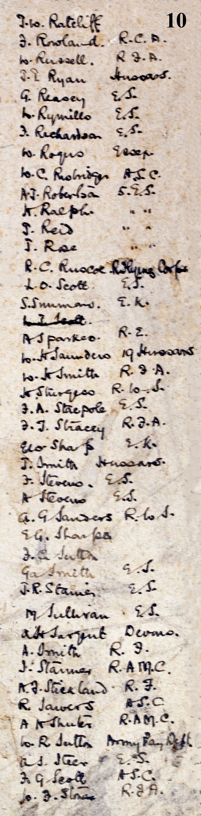 Epsom Urban District Roll of Honour - Extract 10 Epsom Urban District Roll of Honour - Extract 10