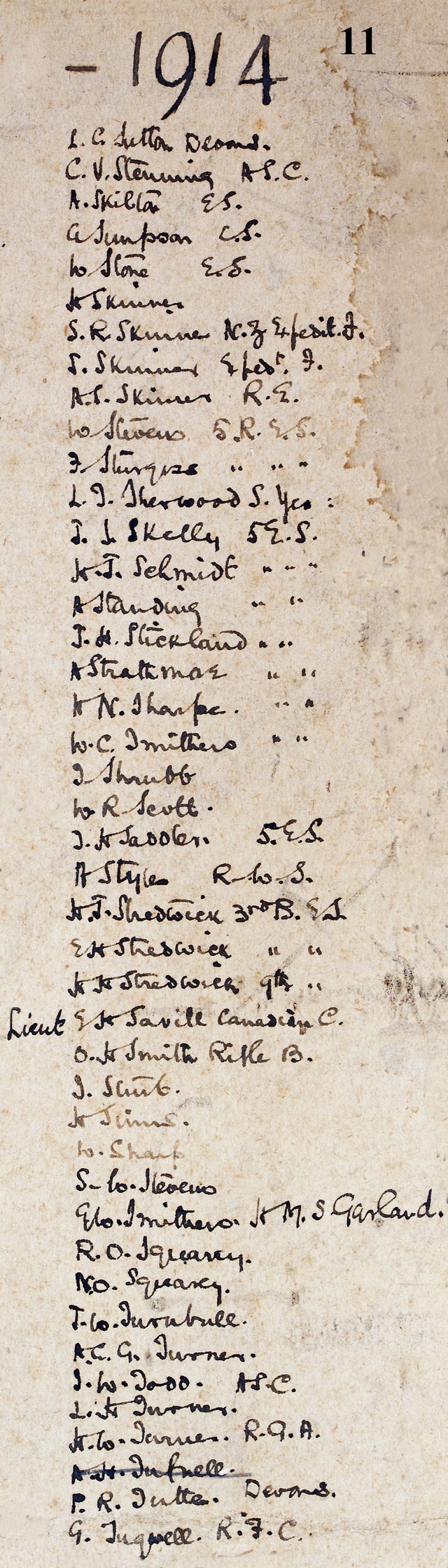 Epsom Urban District Roll of Honour - Extract 11 Epsom Urban District Roll of Honour - Extract 11