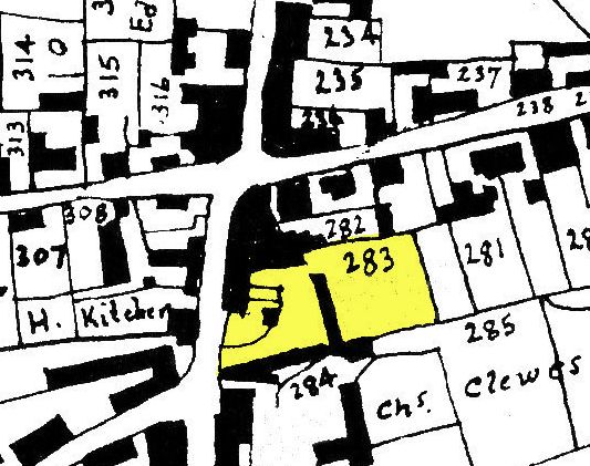 Plot 283 on the Ewell Enclosure Map