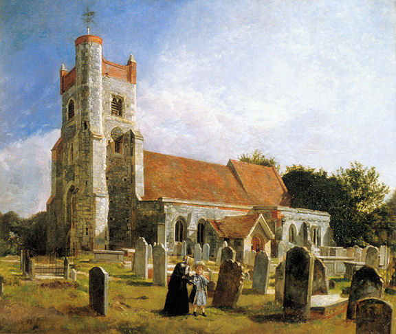 Ewell Church by Holman Hunt