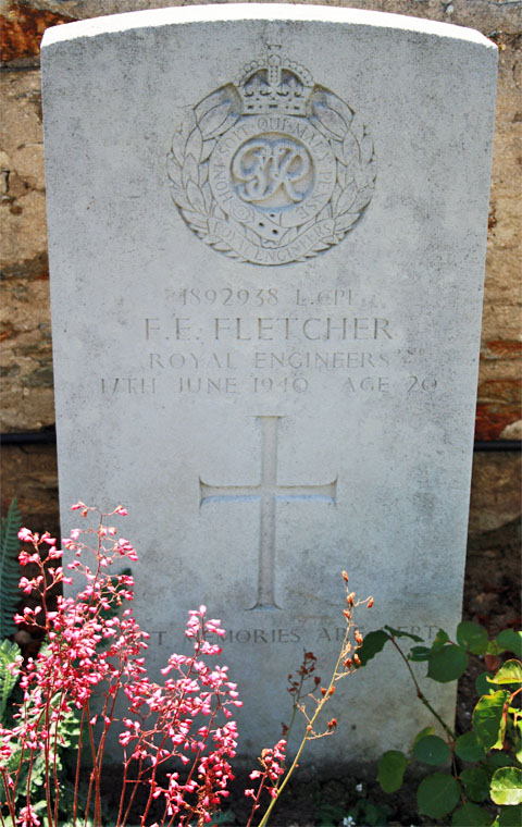 Frederick's headstone in La Plaine-Sur-Mer Communal Cemetery Frederick's headstone in La Plaine-Sur-Mer Communal Cemetery