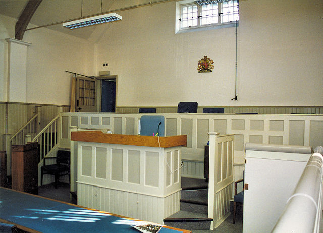 Interior of Epsom Magistrates Court c.1993
