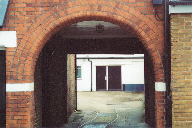 This photo of the Spring Works shows a tramway which was used to trundle machinery in and out of the workshops. This photo of the Spring Works shows a tramway which was used to trundle machinery in and out of the workshops.