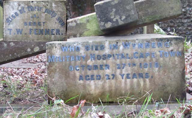 Thomas' inscription on his parents' grave