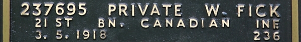 Walter's inscription on the CWGC memorial Epsom. Walter's inscription on the CWGC memorial Epsom.