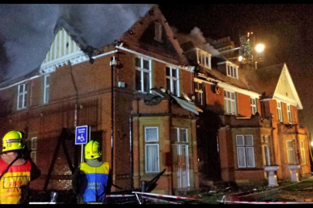 Fire at Ewell Court House 1 Fire at Ewell Court House 1
