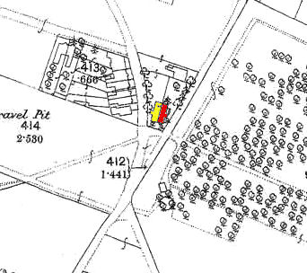 Flint House on the 1866 OS Map Flint House on the 1866 OS Map