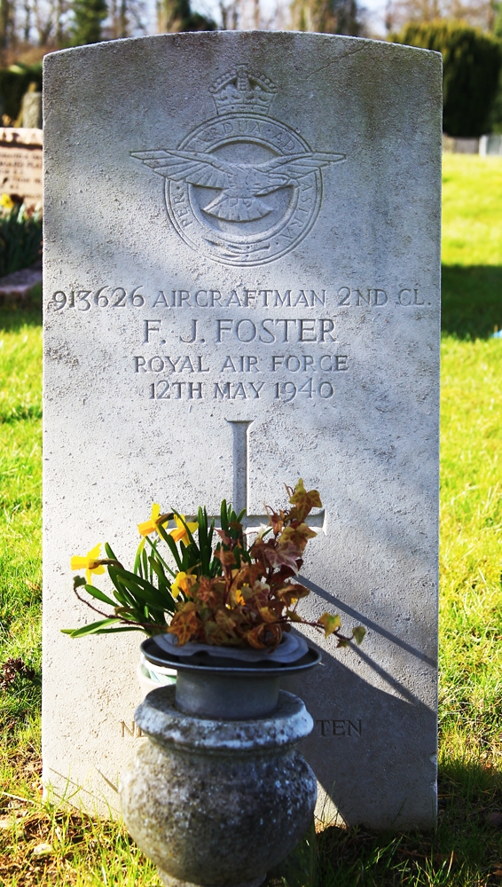 Frank's headstone in Epsom Cemetery Frank's headstone in Epsom Cemetery