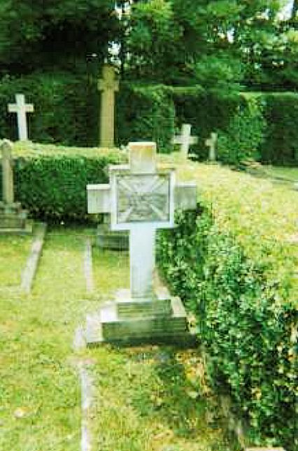 Frank's grave in Epsom Cemetery Frank's grave in Epsom Cemetery