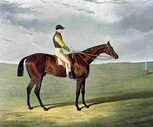 Frederick, winner of the 1829 Epsom Derby. Jockey John Forth. Painting by John Frederick Herring Sr.