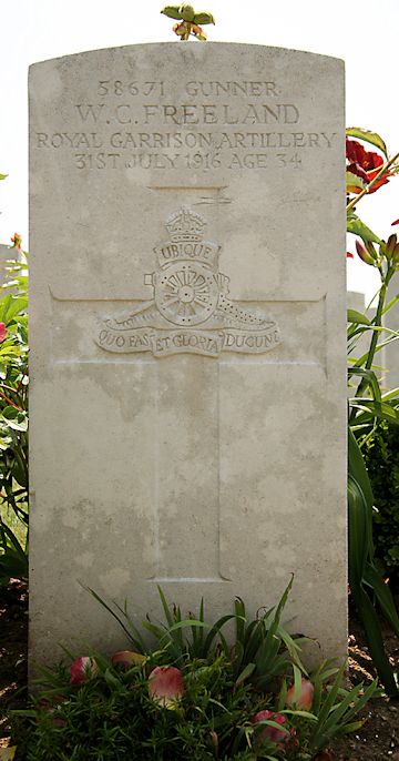 William's headstone in Dantzig Alley cemetery, Mametz William's headstone in Dantzig Alley cemetery, Mametz