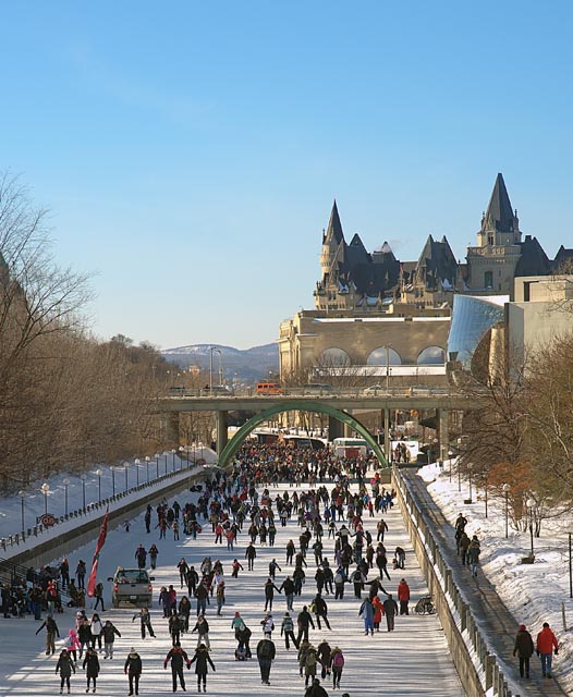 Rideau Canal Skateway Ottawa.