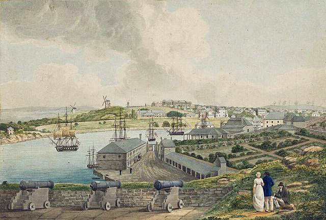 View of Sydney Cove from Dawes Point.