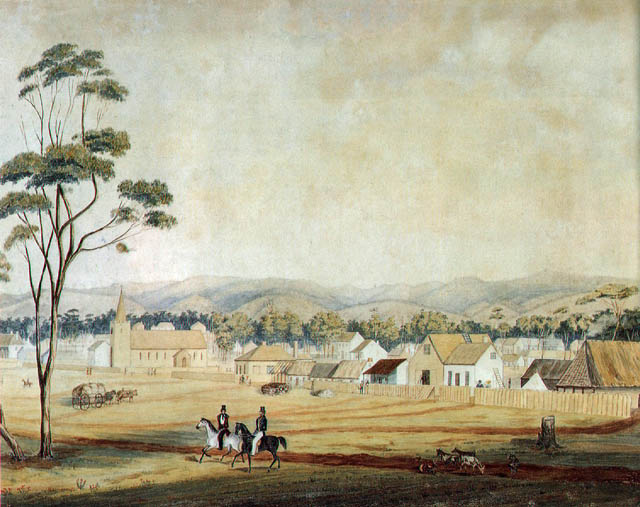 Adelaide North Terrace, 1839.