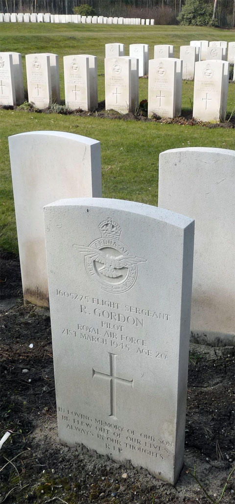 Ronald's headstone in the Berlin 1939-45 War Cemetery Ronald's headstone in the Berlin 1939-45 War Cemetery