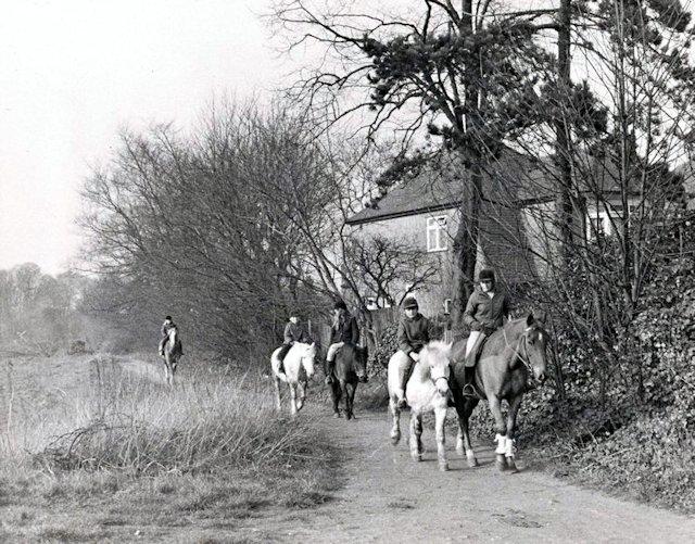 The original Reigate Road, now a bridleway, looking south, date unknown
