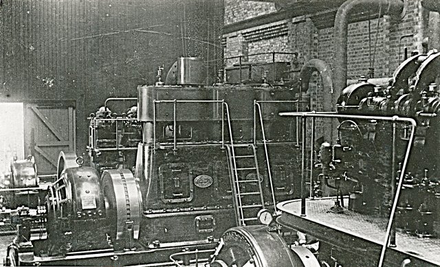 Engine Room from 'old' end, 1925