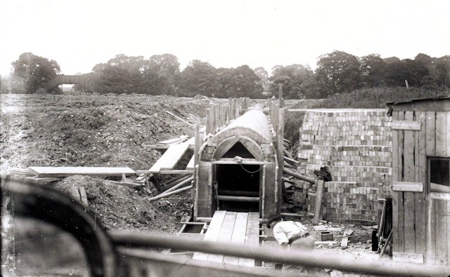 Construction of West Park looking north