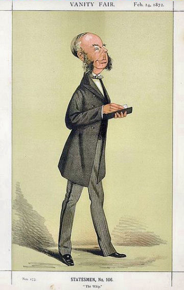 Caricature of George Grenfell Glyn.