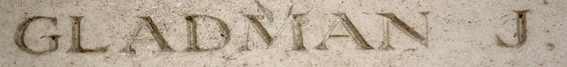John Gladman's inscription on the Ploegsteert Memorial