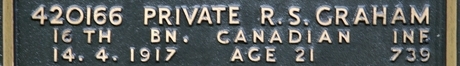 Robert's inscription on the CWGC memorial Epsom. Robert's inscription on the CWGC memorial Epsom.