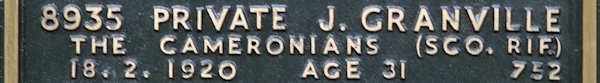 Joseph's inscription on the CWGC memorial Epsom. Joseph's inscription on the CWGC memorial Epsom.
