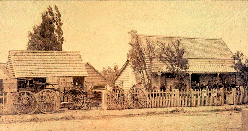 Gray House and Wheelwrights, Main Street, Greytown, where Elizabeth and Henry Gray lived.