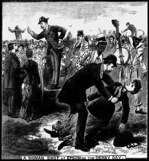 Pen and ink drawing of the incident